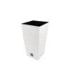 Prosperplast Rato Square Basket Weave Flower Pot (170x324mm) Gardening Supplies
