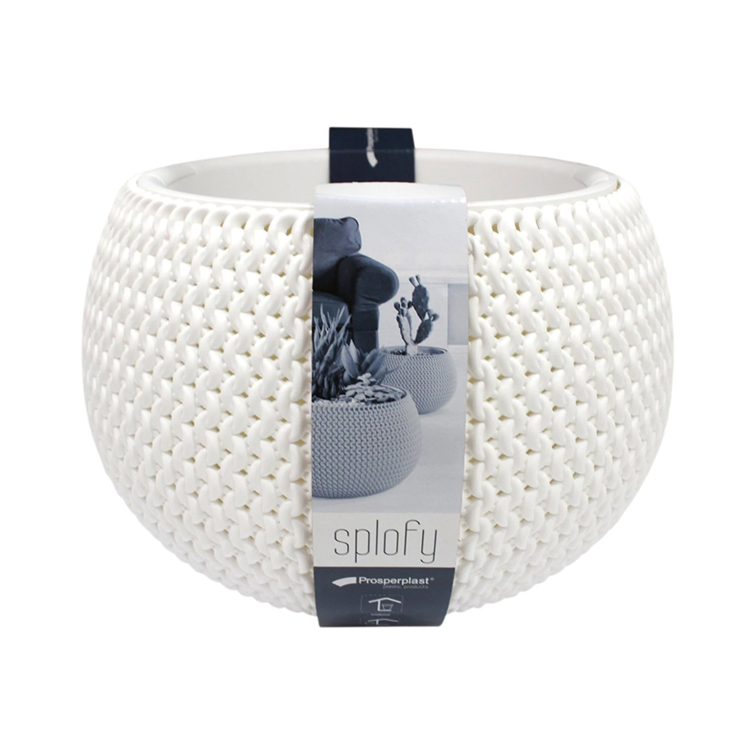 Prosperplast Splofy Bowl Basket Wave Pot (290x190mm) Gardening Supplies 3 Prosperplast Splofy Bowl Basket Wave Pot (290x190mm) Gardening Supplies