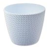 Prosperplast Splofy Round Basket Wave Pot (187x158mm) - Gray Ice 2 Prosperplast Splofy Round Basket Wave Pot (187x158mm) - Gray Ice