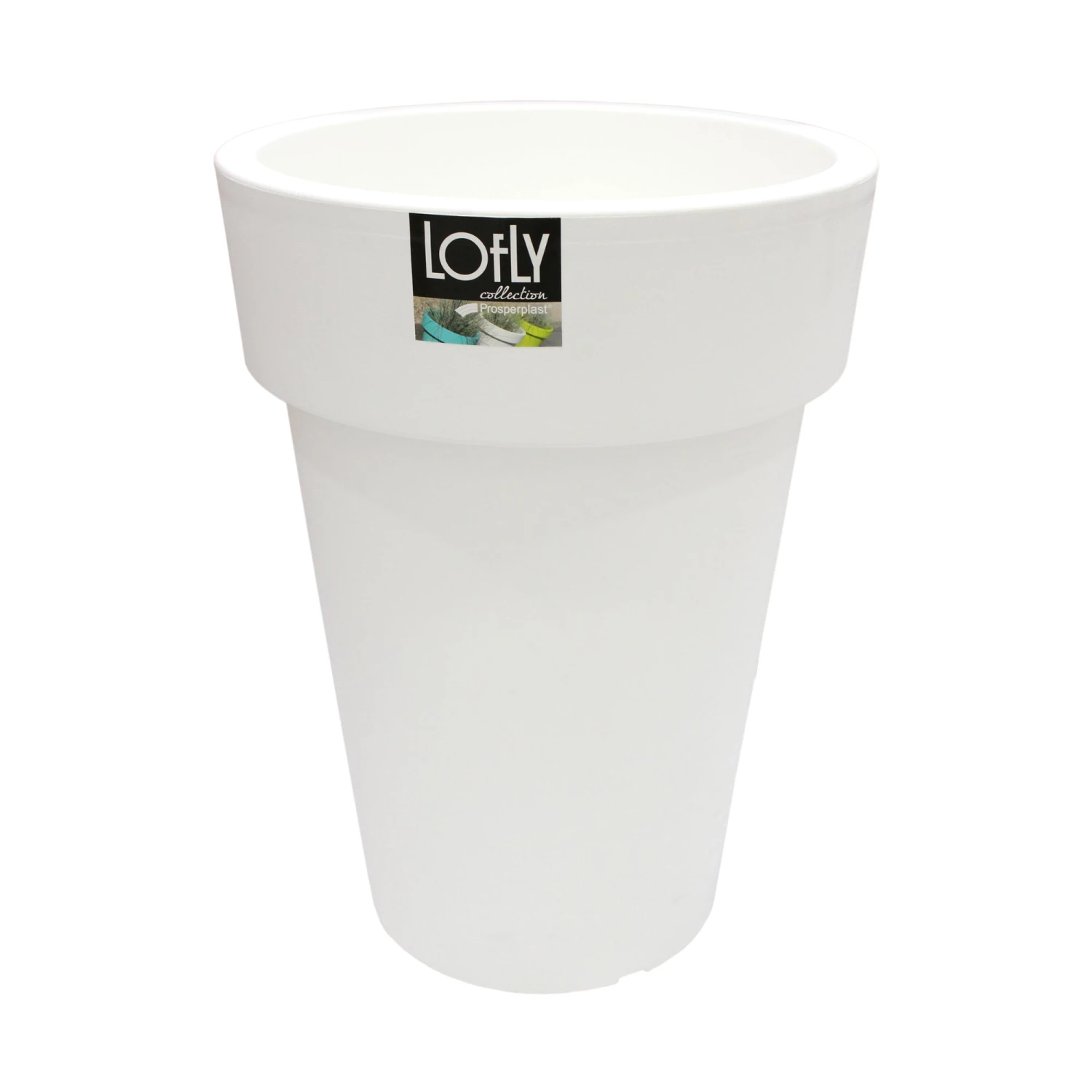 Prosperplast Lofly Slim Flower Pot (293x396mm) - White 3 Prosperplast Lofly Slim Flower Pot (293x396mm) - White