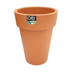 Prosperplast Lofly Slim Flower Pot (293x396mm) - Terracotta