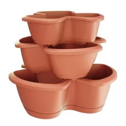 Prosperplast Gardening Supplies Respana Trio Pot (470x405mm) - Terracotta