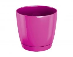 Prosperplast Coubi Round Pot (155x142mm) - Fuchsia Gardening Supplies