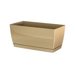 Prosperplast Gardening Supplies Coubi Rectangular Pot (290x142x136mm) - Milk Coffee