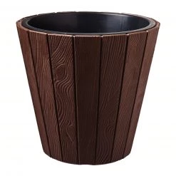 Prosperplast Woode Wood Grain Pot (299x281mm) Gardening Supplies