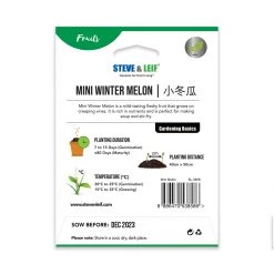 Steve & Leif Mini Winter Melon Seeds Gardening Supplies
