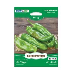 Steve & Leif Green Horn Pepper Seeds Gardening Supplies