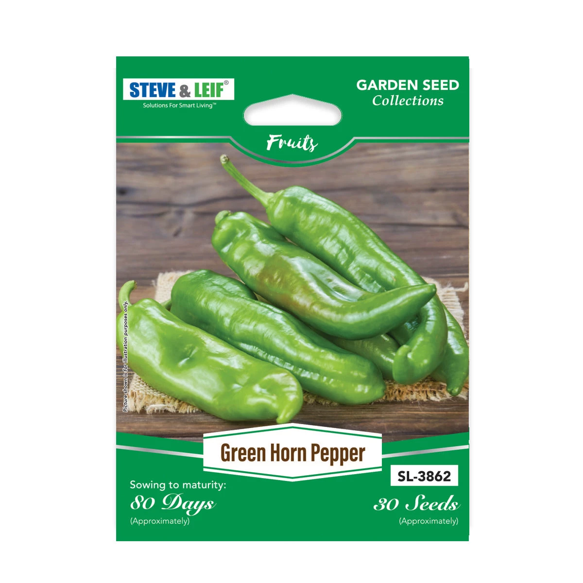 Steve & Leif Green Horn Pepper Seeds Gardening Supplies 3 Steve & Leif Green Horn Pepper Seeds Gardening Supplies