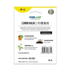 Steve & Leif Lemon Balm Seeds