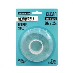 Steve & Leif Stationery & Tapes Double Sided Clear Removable Nano Tape (30Mm X 2M)