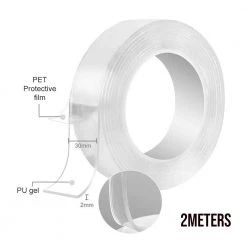 Steve & Leif Stationery & Tapes Double Sided Clear Removable Nano Tape (30Mm X 2M)