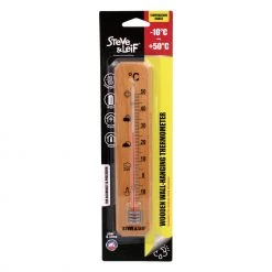 Steve & Leif Indoor / Outdoor Wooden Thermometer Home & Lifestyle