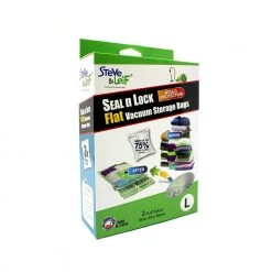 Steve & Leif Home & Lifestyle Seal & Lock Flat Vacuum Storage Bag (Large) - 2 Pcs