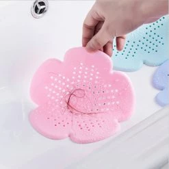 Steve & Leif 2Pcs Flower-Shaped Anti-Clog Silicone Mat (Assorted Colours)