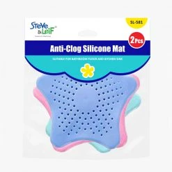 Steve & Leif 3Pcs Star-Shaped Anti-Clog Silicone Mat (Assorted Colours) Home & Lifestyle