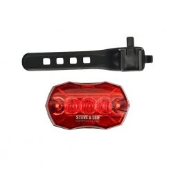 Steve & Leif Red LED Bike Rear Lights With Silicon Strap
