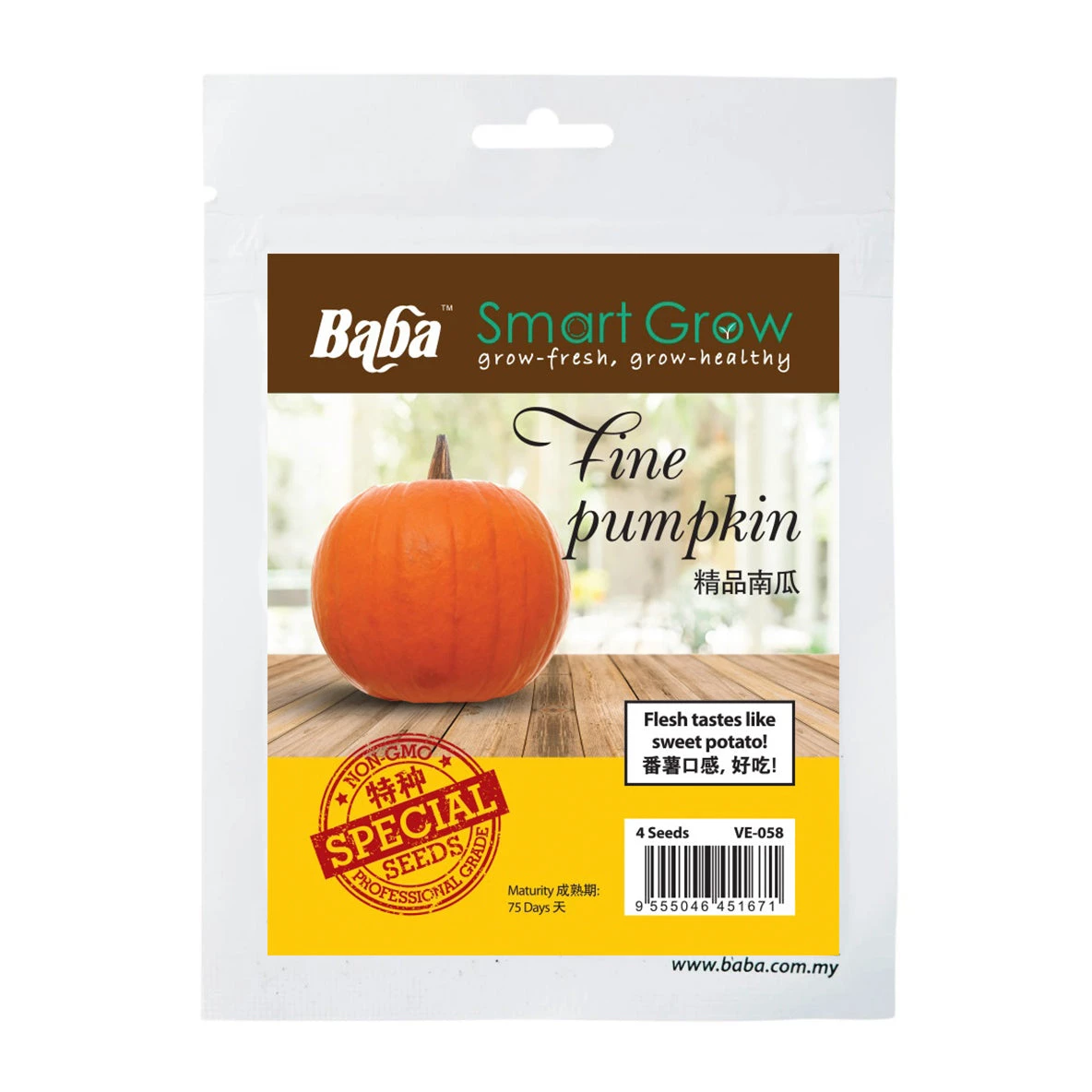 Baba Fine Pumpkin Seeds VE058 (4 Seeds) 3 Baba Fine Pumpkin Seeds VE058 (4 Seeds)