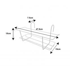 Baba Hanging 3 Inch Pot Stand (475 X 190mm) - Medium Gardening Supplies