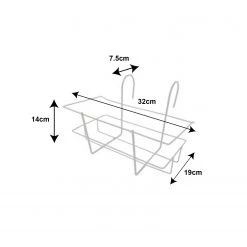 Baba Hanging 3 Inch Pot Stand (320 X 190mm) - Small Gardening Supplies
