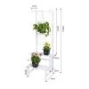 Steve & Leif 2 - 3 Steps Gardening Plant Rack With Wheels For Flower Pots (White)