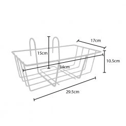 Steve & Leif Plant Support Rectangular Iron Hanger (Small) Gardening Supplies