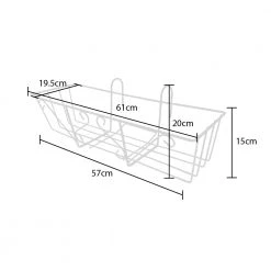 Steve & Leif Gardening Supplies Plant Support Rectangular Iron Hanger (X-Large) 13 Steve & Leif Gardening Supplies Plant Support Rectangular Iron Hanger (X-Large)