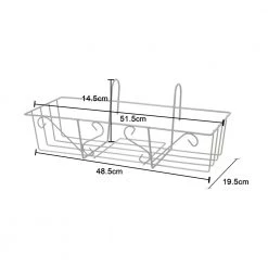Steve & Leif Plant Support Rectangular Iron Hanger (Large)