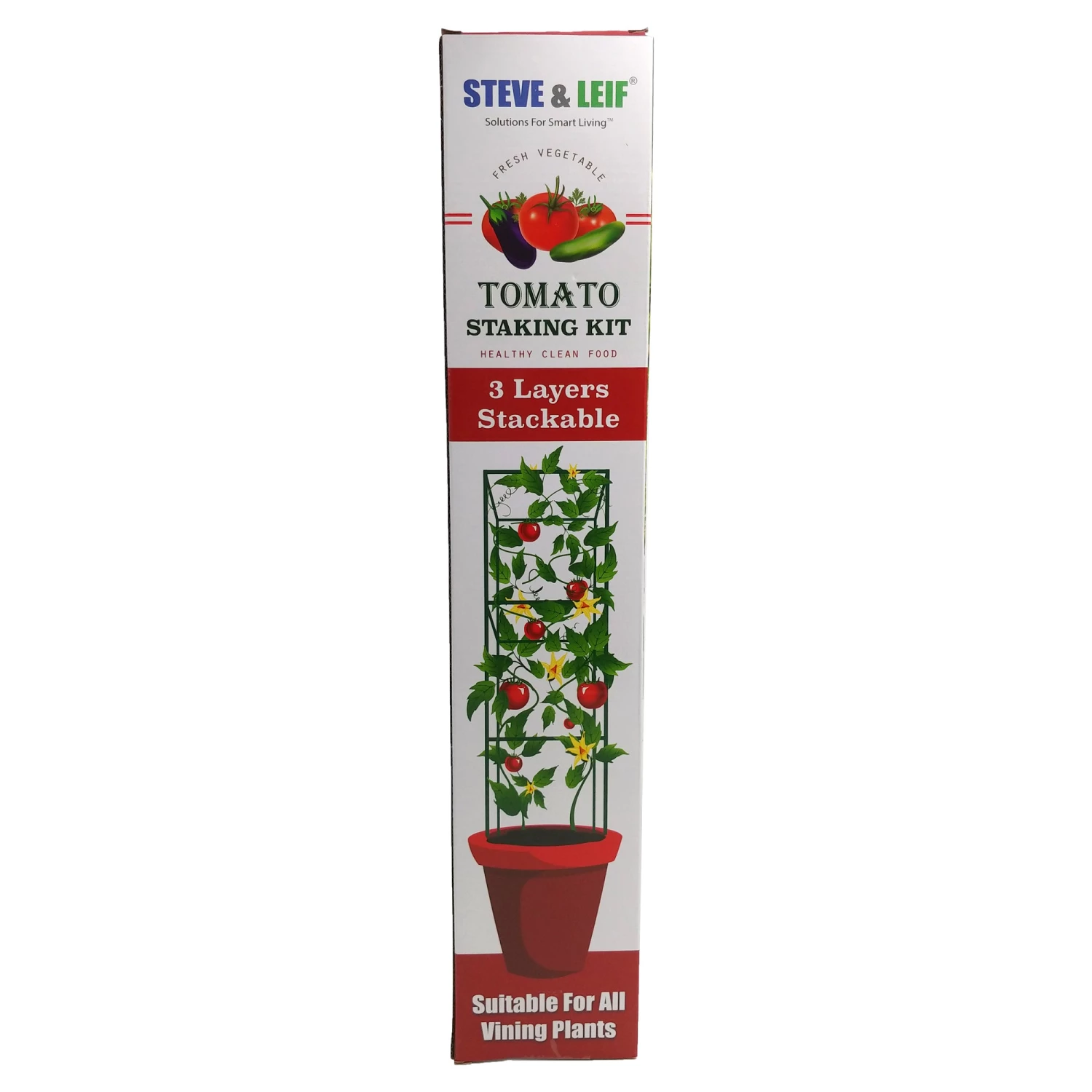 Steve & Leif Gardening Supplies Universal Tomato Planter Stacking Kit 150cm (Pot NOT Included) 4 Steve & Leif Gardening Supplies Universal Tomato Planter Stacking Kit 150cm (Pot NOT Included)