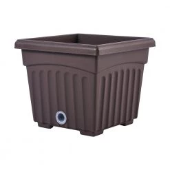 Baba BI-SQ-150 Biodegradable Square Pot (Zen Brown)