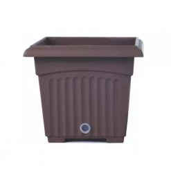 Baba BI-SQ-150 Biodegradable Square Pot (Zen Brown)