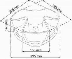 Prosperplast Coubi Stackable 3 Layers Herbal Pot (Dark Grey)