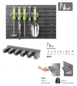 Prosperplast Garden Multi Holder (Grey) Gardening Supplies