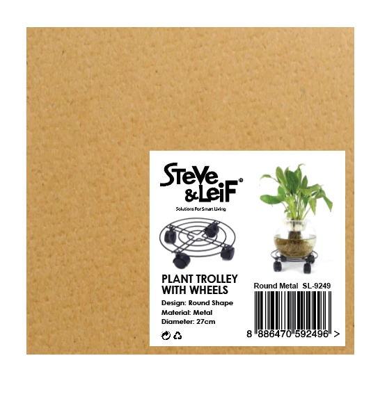 Gardening Supplies Steve & Leif Round Metal Plant Trolley 27cm 17 Gardening Supplies Steve & Leif Round Metal Plant Trolley 27cm