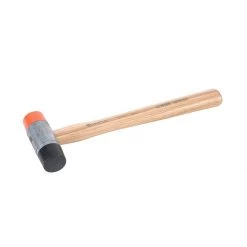 Tactix 2-Way Rubber Mallet / Hammer With Hickory Handle (35mm)
