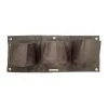 Steve & Leif 3 Pockets Wall Hanging Fabric Planter Grey Gardening Supplies