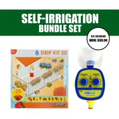Others Gardening Supplies Self-Irrigation Bundle Set (Steve & Leif Automatic Water Timer + 90764 DRIP STARTER KIT)