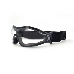 Steve & Leif Home & Lifestyle Wide Lens Full Cover Encapsulated Foam Seal Black Safety Glasses With Adjustable Strap