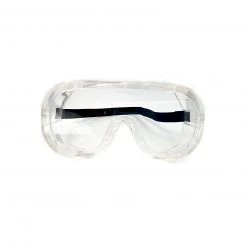 Steve & Leif Wide Lens Full Cover Clear Soft Frame Safety Glasses With Adjustable Strap & 4 Ventilation Holes