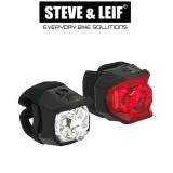 Steve & Leif Combo Front And Rear LED Bicycle Lights Bicycle Accessories