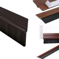 Steve & Leif Door Bottom White Brush 915mm - Door Seals