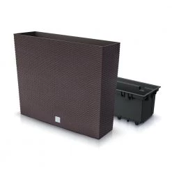 Prosperplast Rato Case Basket Weave Pot (580x180x498mm) Gardening Supplies