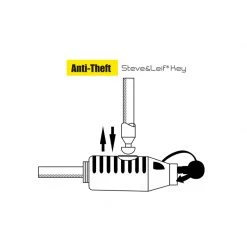 Steve & Leif Straight Cable Key Lock Bicycle Accessories