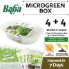 Bundle Deal - [4 + 4] Baba Microgreen Set + Seeds Gardening Supplies