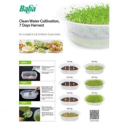 Bundle Deal - [4 + 4] Baba Microgreen Set + Seeds Gardening Supplies