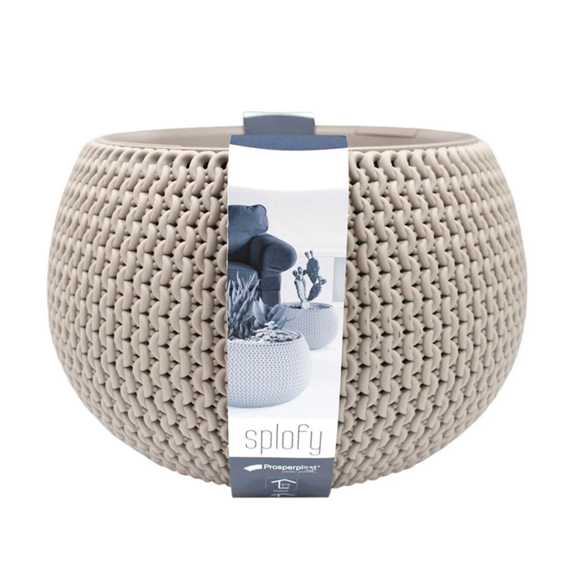 Prosperplast Splofy Bowl Basket Wave Pot (290x190mm) Gardening Supplies 4 Prosperplast Splofy Bowl Basket Wave Pot (290x190mm) Gardening Supplies