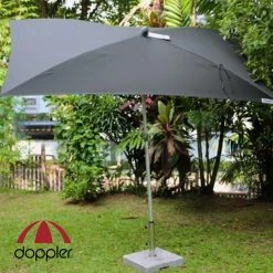 [Made In Austria] Doppler ACT Push-up Balcony Umbrella 225 X 120cm (Beige/Black)