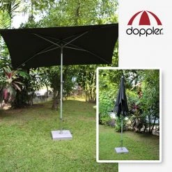 [Made In Austria] Doppler ACT Push-up Balcony Umbrella 225 X 120cm (Beige/Black)