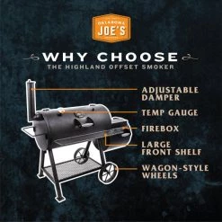 Char-Broil Oklahoma Joe's Highland 57" Offset Smoker BBQ Grill 21 Char-Broil Oklahoma Joe's Highland 57