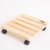 Steve & Leif Pine Wood Square Plant Trolley (270 X 270 X 65MM)