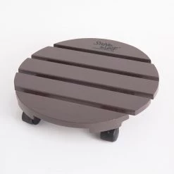 Steve & Leif Pine Wood Round Plant Trolley (290 X 65MM) Gardening Supplies